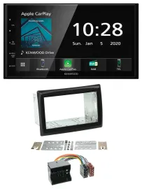 Kenwood Bluetooth MP3 DAB USB 2DIN Autoradio für Renault Megane 2009-2010