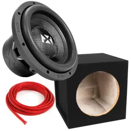 NVX VCW104 10" Dual 4-Ohm VC-Series Subwoofer (VCW 104) + Sealed Enclosure