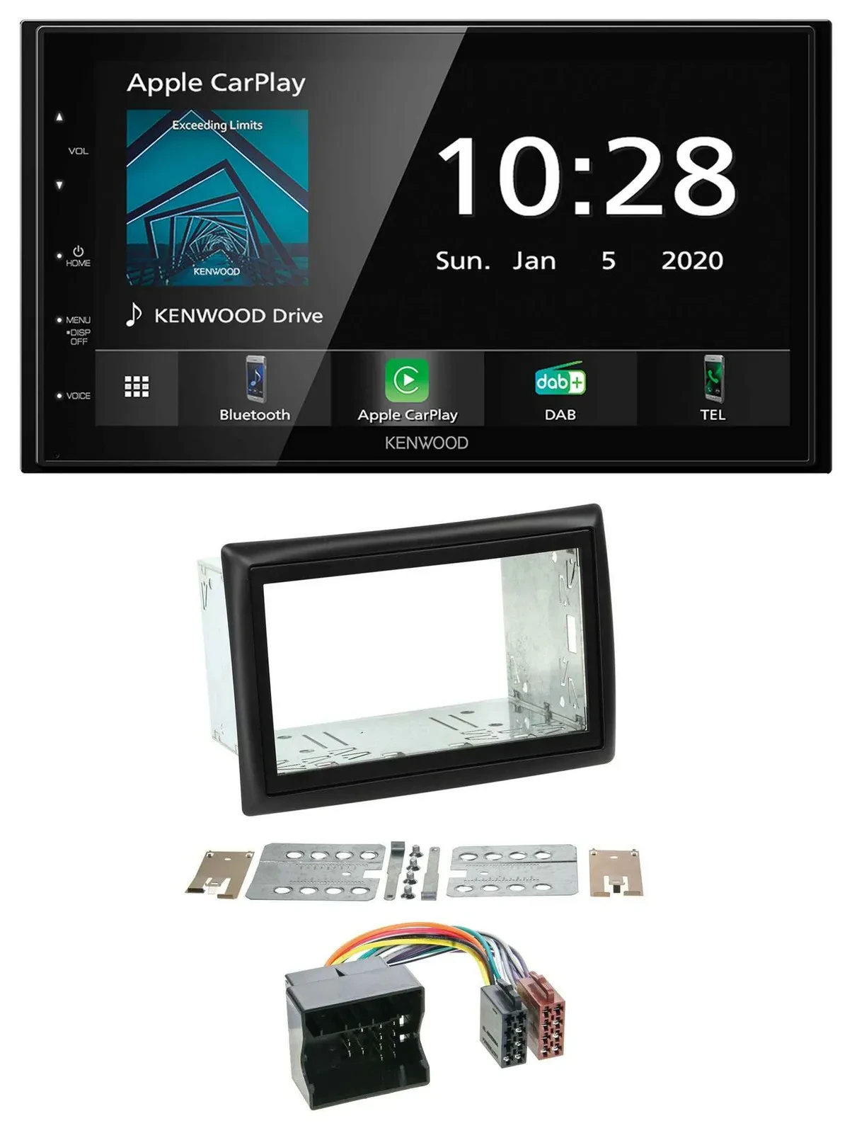 Kenwood Bluetooth MP3 DAB USB 2DIN Autoradio für Renault Megane 2009-2010