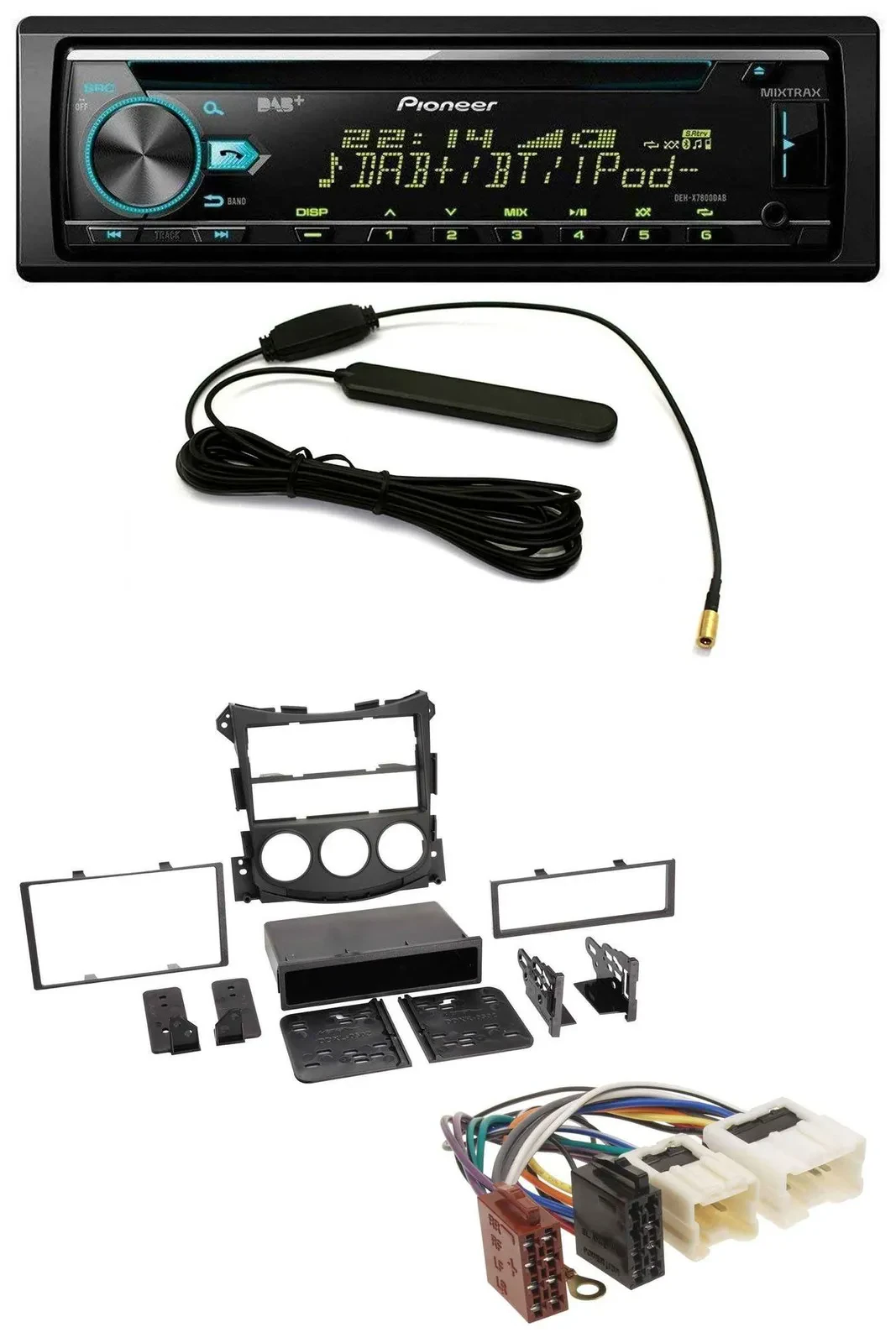 Pioneer CD MP3 AUX DAB USB Autoradio für Nissan 370Z (ab 2009)