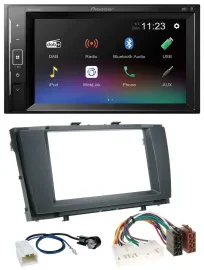 Автомагнитола Pioneer 2DIN DAB Bluetooth USB для Toyota Avensis (2009–2015)