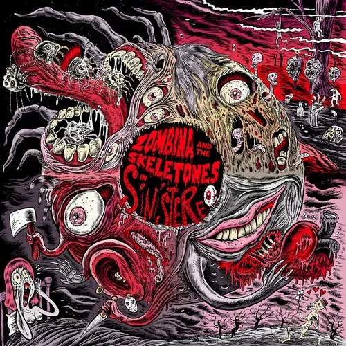 Виниловая пластинка Zombina & the Skeletones - In Sinistereo - Red [New Vinyl LP] Colored Vinyl, Ltd