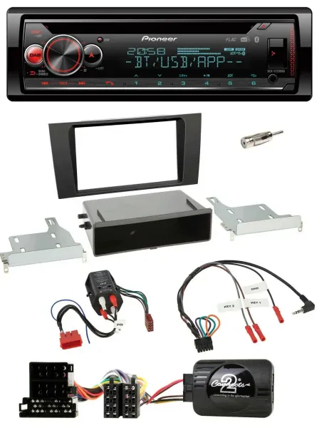 Pioneer Lenkrad DAB CD Bluetooth USB Autoradio für Audi A4 B5 1999-2001 BOSE Vol