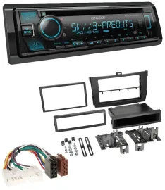 Kenwood Bluetooth USB CD MP3 DAB Autoradio für Toyota Corolla ab 2009 schwarz