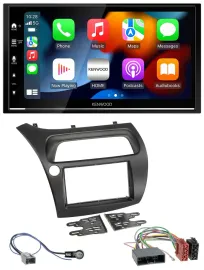 Автомагнитола для Honda Civic (2006–2012) Kenwood 2-DIN, DAB, USB, Bluetooth, MP3