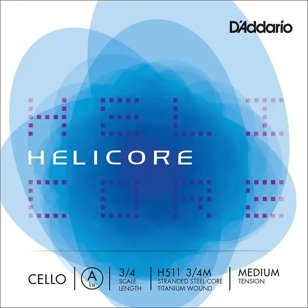 Струна для виолончели D'Addario Helicore H511 3/4M, A