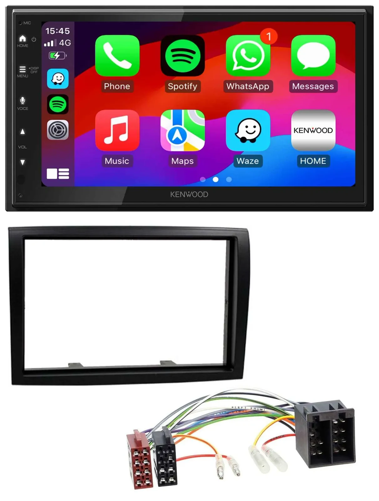 Kenwood MP3 USB DAB 2DIN Bluetooth Autoradio für Fiat Ducato Citroen Jumper Peug