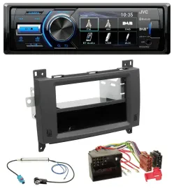 JVC Bluetooth MP3 USB DAB Autoradio für Mercedes Vito Viano 06-14 Rubbertouch