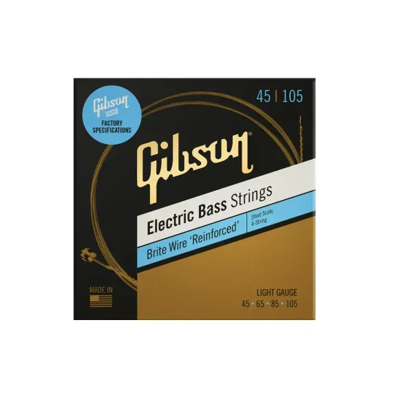 Струны для бас-гитары Gibson Brite Wire Reinforced 45-105