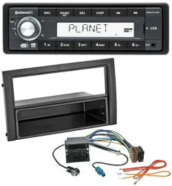 Continental MP3 AUX USB DAB 1DIN Autoradio für Skoda Fabia 6Y Facelift 2004-2007