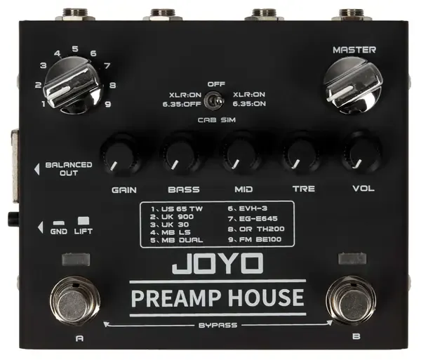 Педаль эффектов для электрогитары Joyo R-15 Preamp House Sim