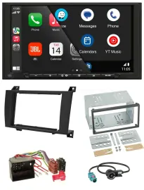 JBL USB 2DIN MP3 Bluetooth AUX Autoradio für Mercedes SLK R171 2004-2011