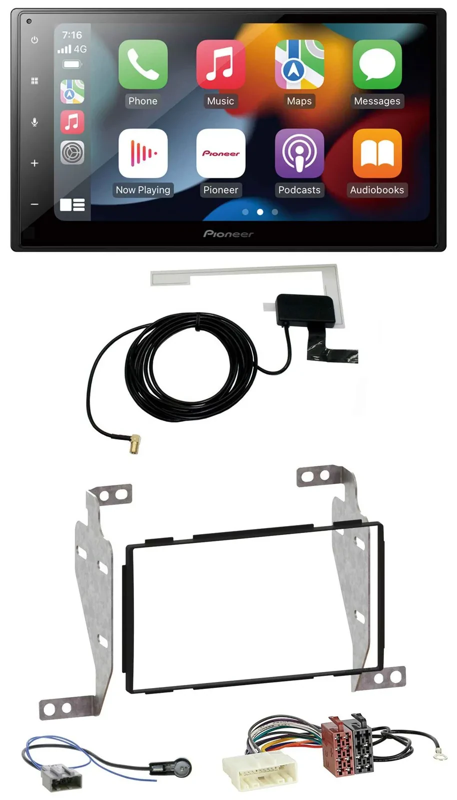 Pioneer MP3 USB Bluetooth DAB 2DIN Autoradio für Nissan Juke (2010-2014)