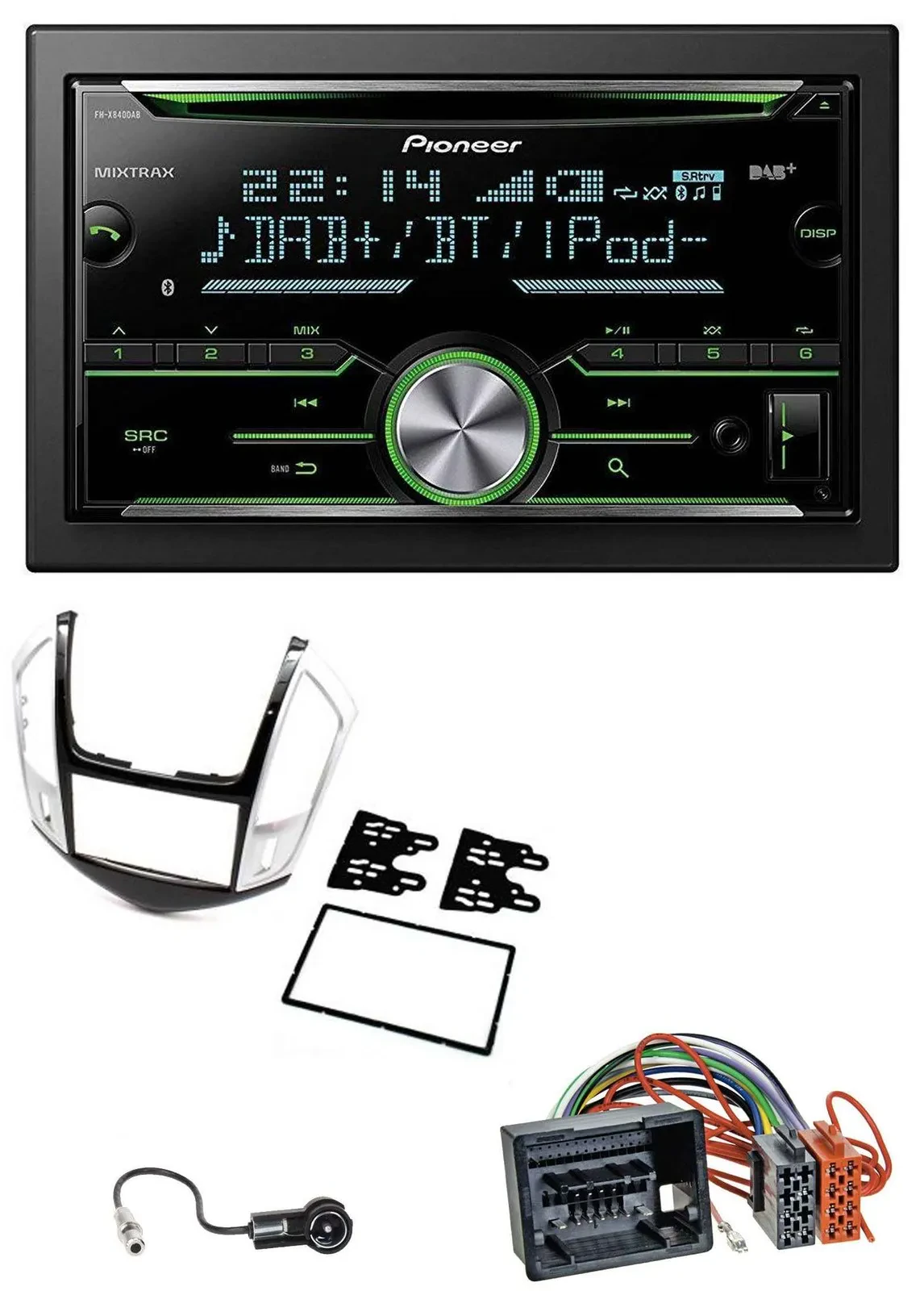 Pioneer Bluetooth MP3 DAB 2DIN USB CD Autoradio für Chevrolet Cruze 2011-2016