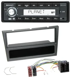 Continental MP3 AUX USB DAB 1DIN Autoradio für Opel Corsa C Meriva Signum Vectra
