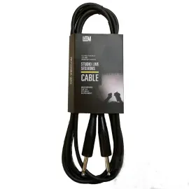 Инструментальный кабель Leem GT-10 Black 3 м