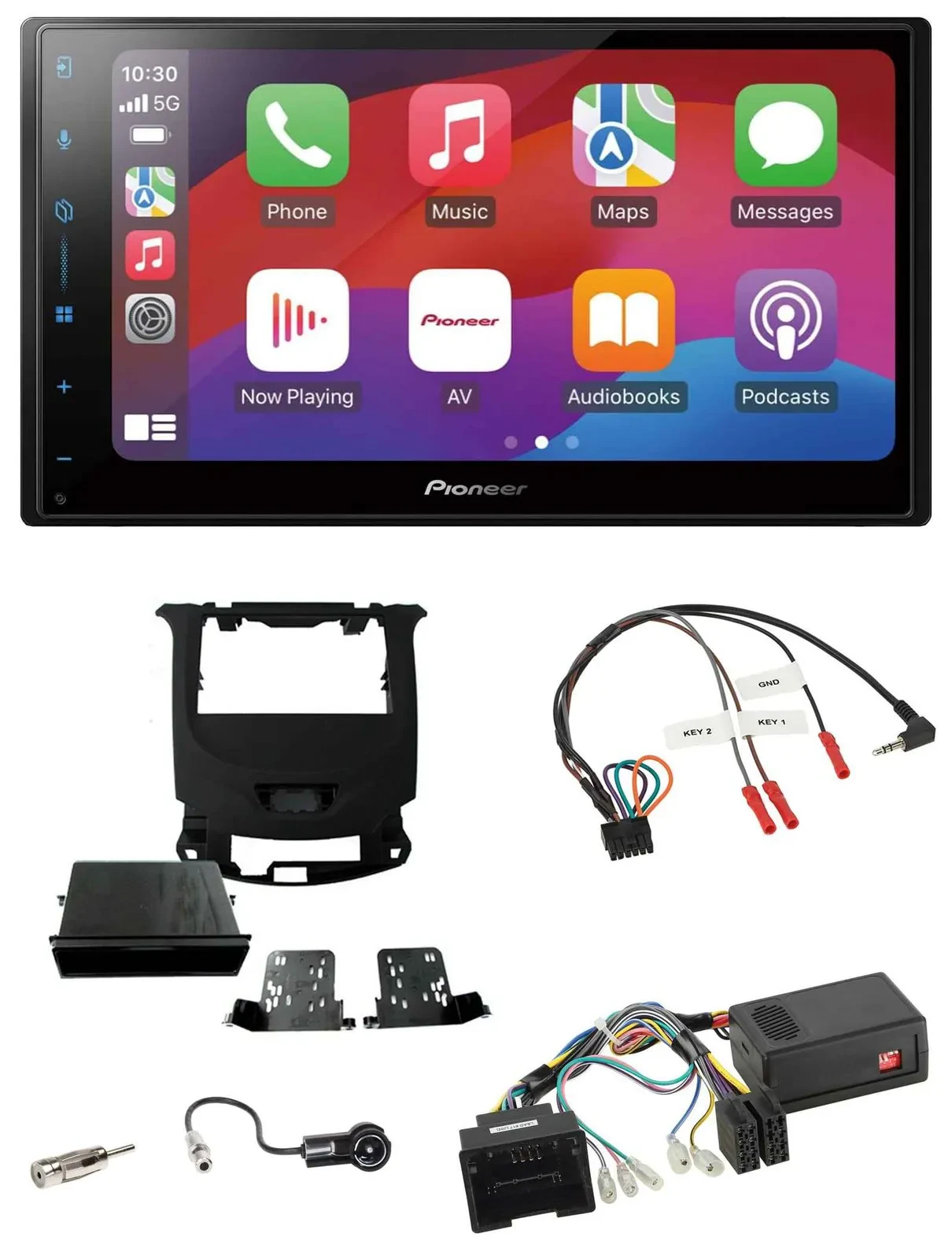 Автомагнитола Pioneer 2DIN DAB, USB, Bluetooth для Chevrolet Cruze (с 2016)