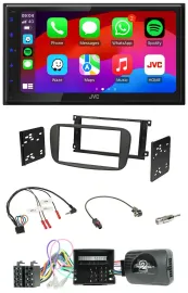JVC Bluetooth 2DIN Lenkrad DAB USB Autoradio für Ford S-Max Mondeo Can-Bus 07-14