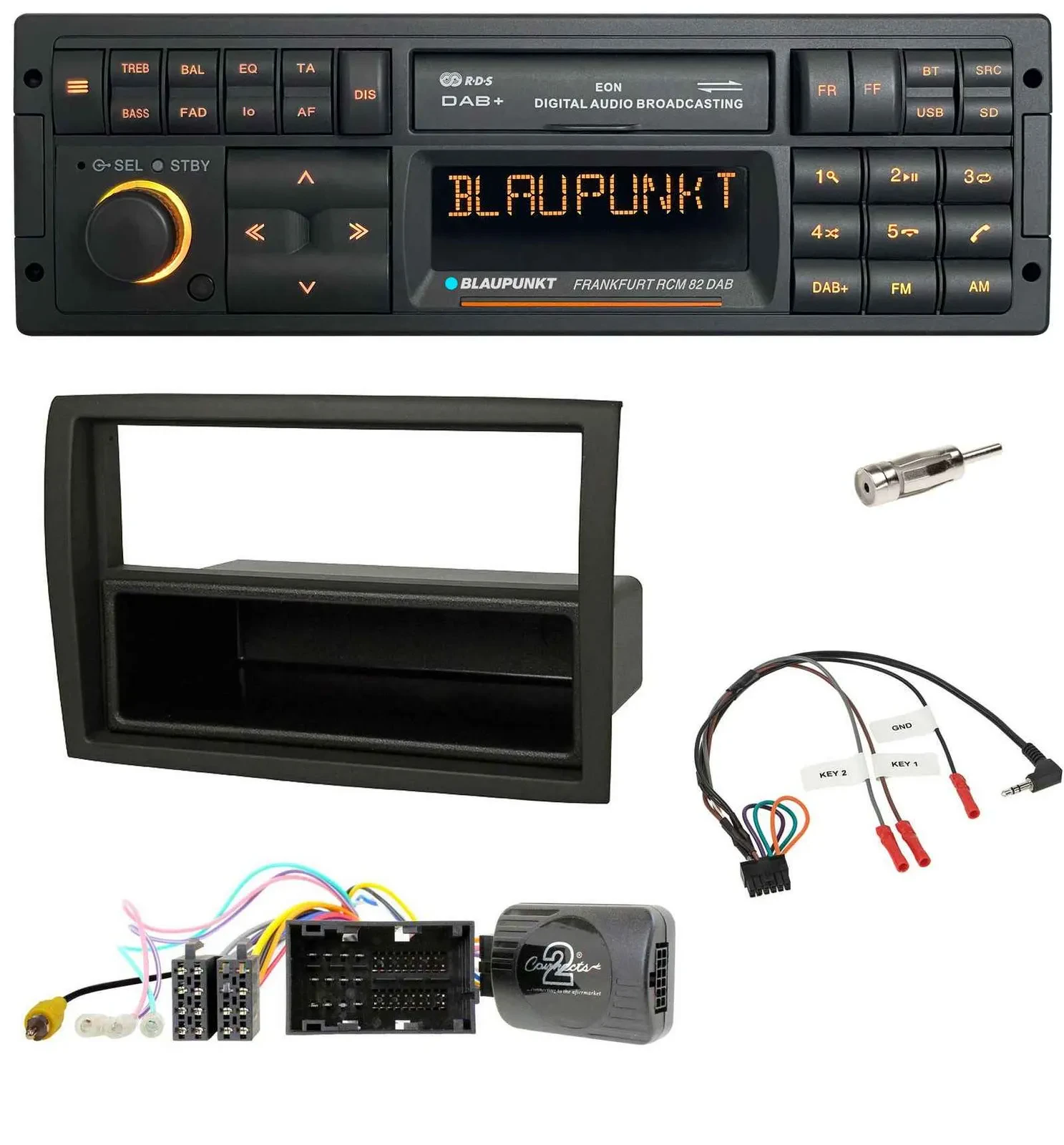 Blaupunkt USB DAB SD Lenkrad Bluetooth Autoradio für Citroen Jumper 2014-2021 sc