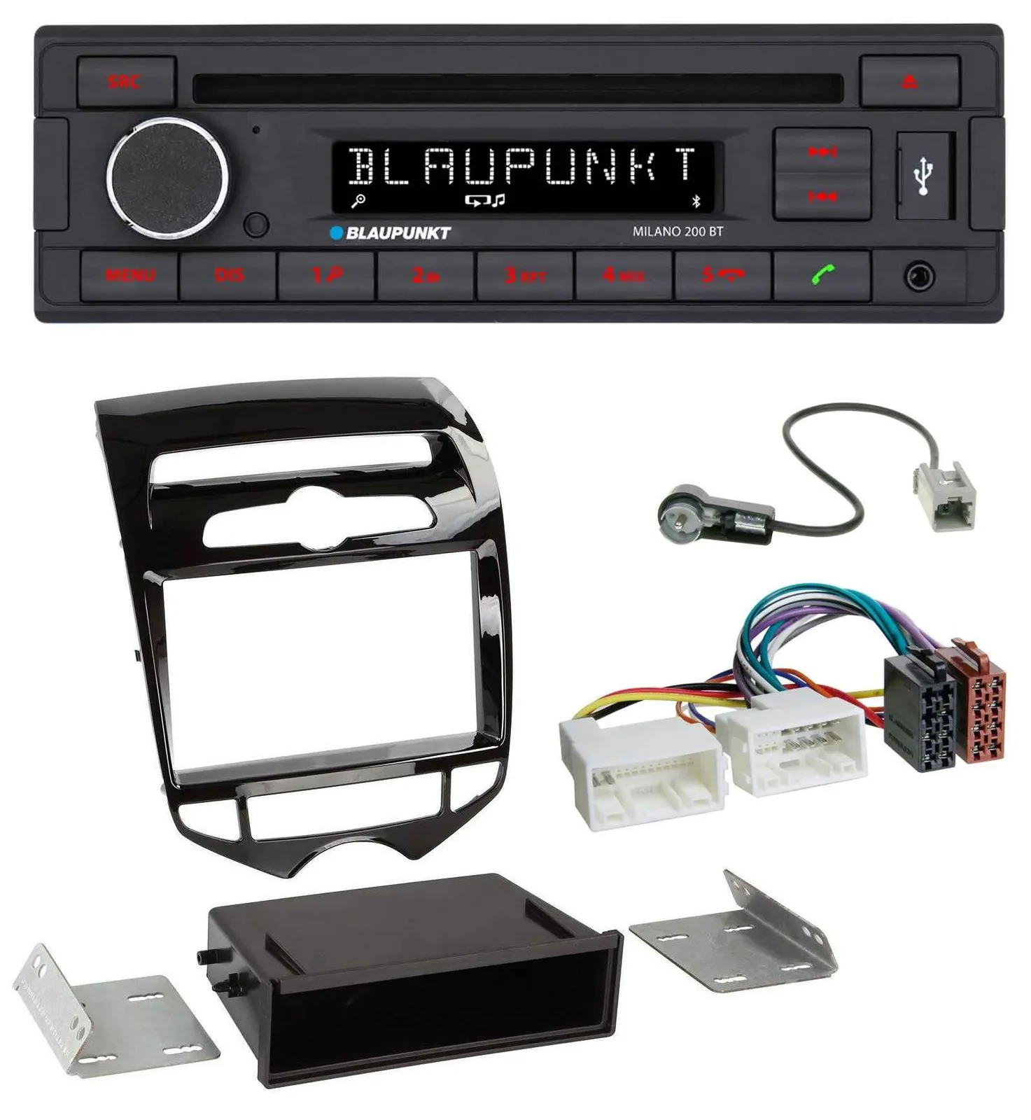 Blaupunkt MP3 USB CD Bluetooth AUX Autoradio für Hyundai ix20 ab 10 autom. Klima