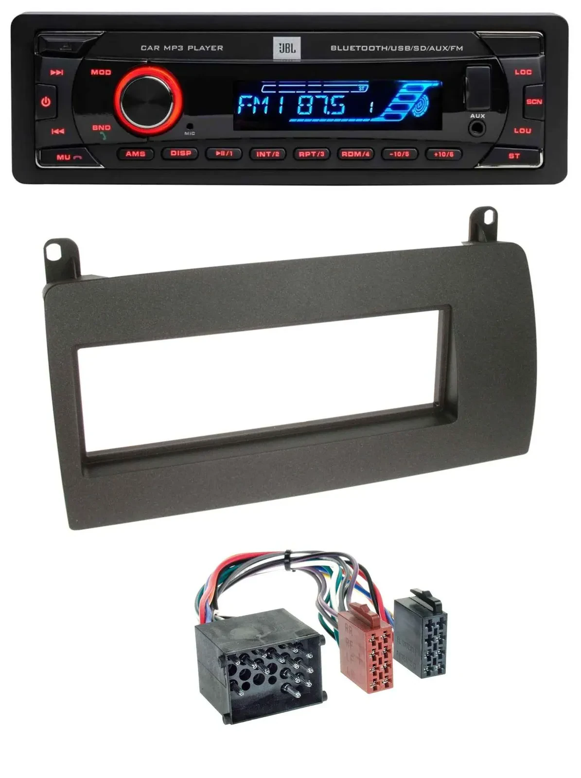JBL AUX MP3 USB Bluetooth SD Autoradio für Rover 75 (1999-2001)