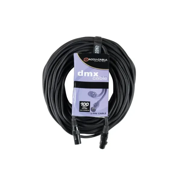 DMX-кабель American DJ AC5PDMX100 Black 30 м
