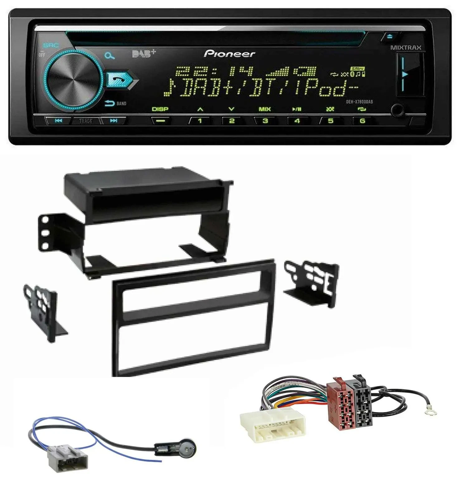 Pioneer DAB MP3 CD USB Bluetooth Autoradio für Nissan Tiida Versa C11 2007-2011