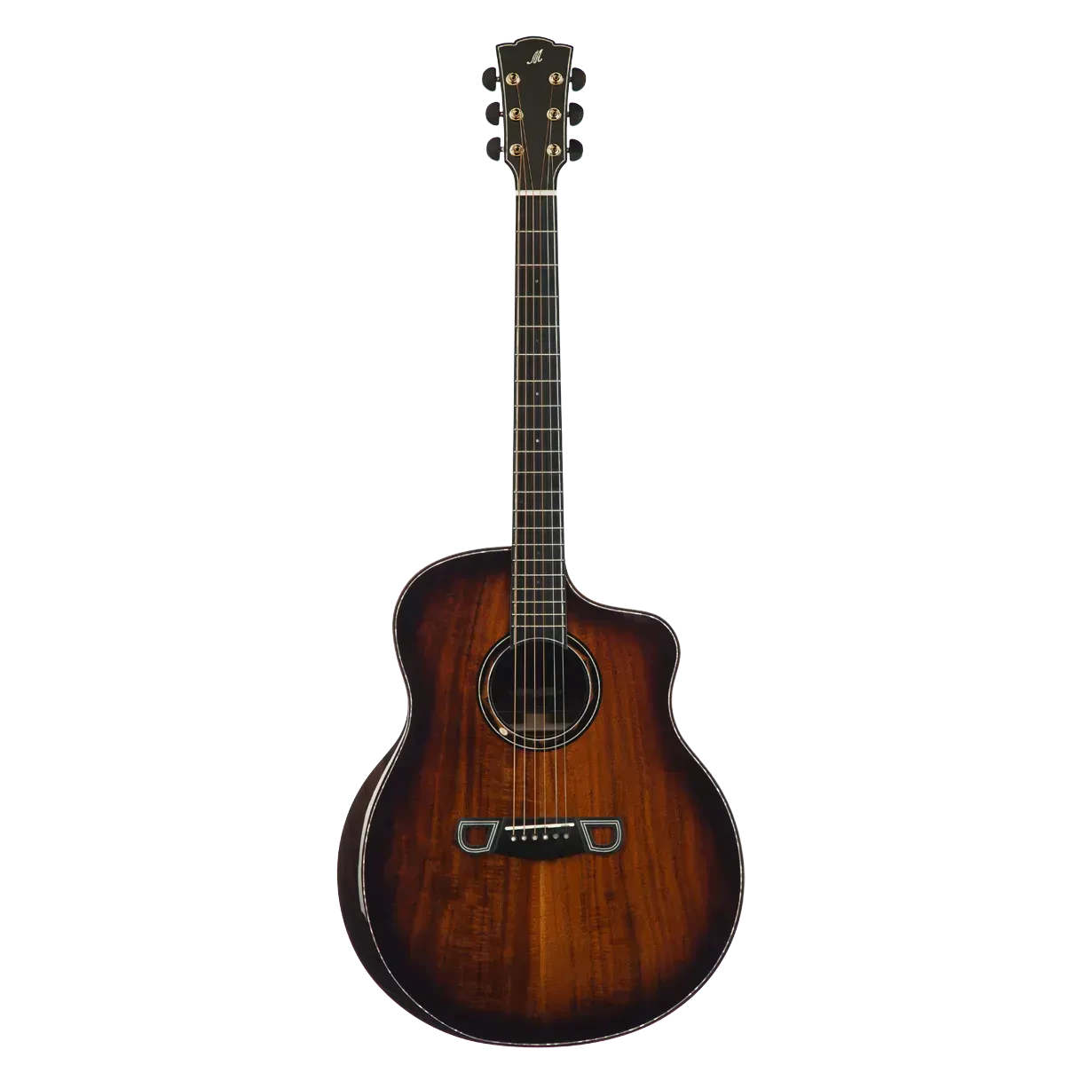 Акустическая гитара Meridaextrema Scar Grand Jumbo Brown с чехлом