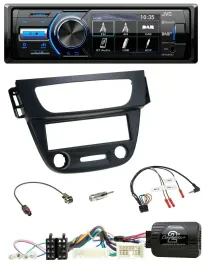 JVC Bluetooth Lenkrad USB DAB Autoradio für Renault Megane Fluence 2012-2014 sch