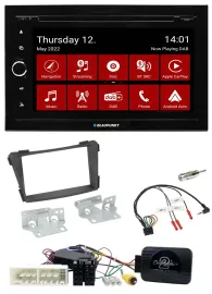 Blaupunkt 2DIN Lenkrad Bluetooth USB TMC DAB Navigation für Hyundai i40 VF ab 16