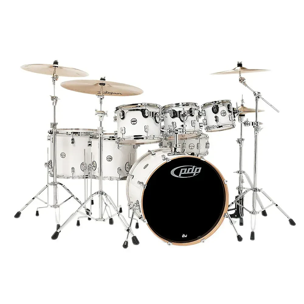Ударная установка акустическая PDP by DW Concept Maple Pearlescent White (набор, 7 шт.)