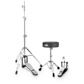 PDP by DW Gravity 3Piece Hardware Pack Throne, Single Kick Pedal, HiHat Stand