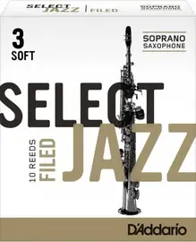 Трость для саксофона сопрано Rico Select Jazz RSF10SSX3S