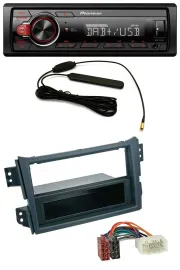 Pioneer MP3 DAB 1DIN AUX USB Autoradio für Opel Agila B 2008-2014 Suzuki Splash