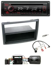 Kenwood Lenkrad CD USB Bluetooth DAB Autoradio für Renault Megane 2009-2012