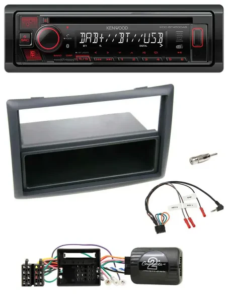 Kenwood Lenkrad CD USB Bluetooth DAB Autoradio für Renault Megane 2009-2012