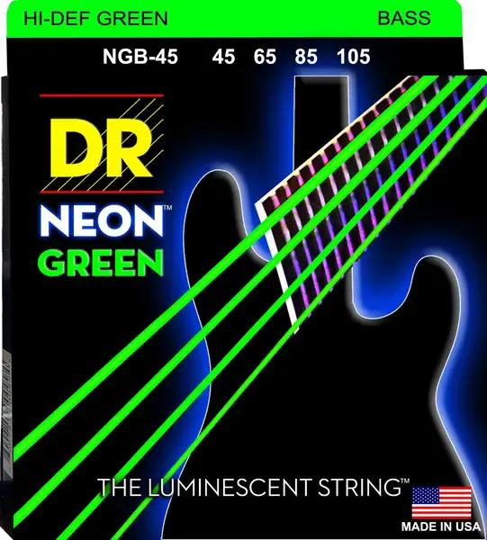 Струны для бас-гитары DR Strings Neon NGB-45 45-105