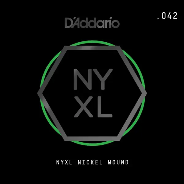 Струна одиночная D'Addario NYNW042 NYXL Nickel Wound Single 042