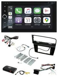 Blaupunkt DAB USB Bluetooth Lenkrad 2DIN TMC Navigation für VW Golf VII 7 2012-2