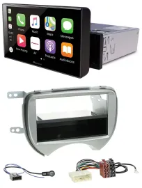 Автомагнитола Pioneer Bluetooth MP3 DAB USB для Nissan Micra (2010–2013, K13) серебристая