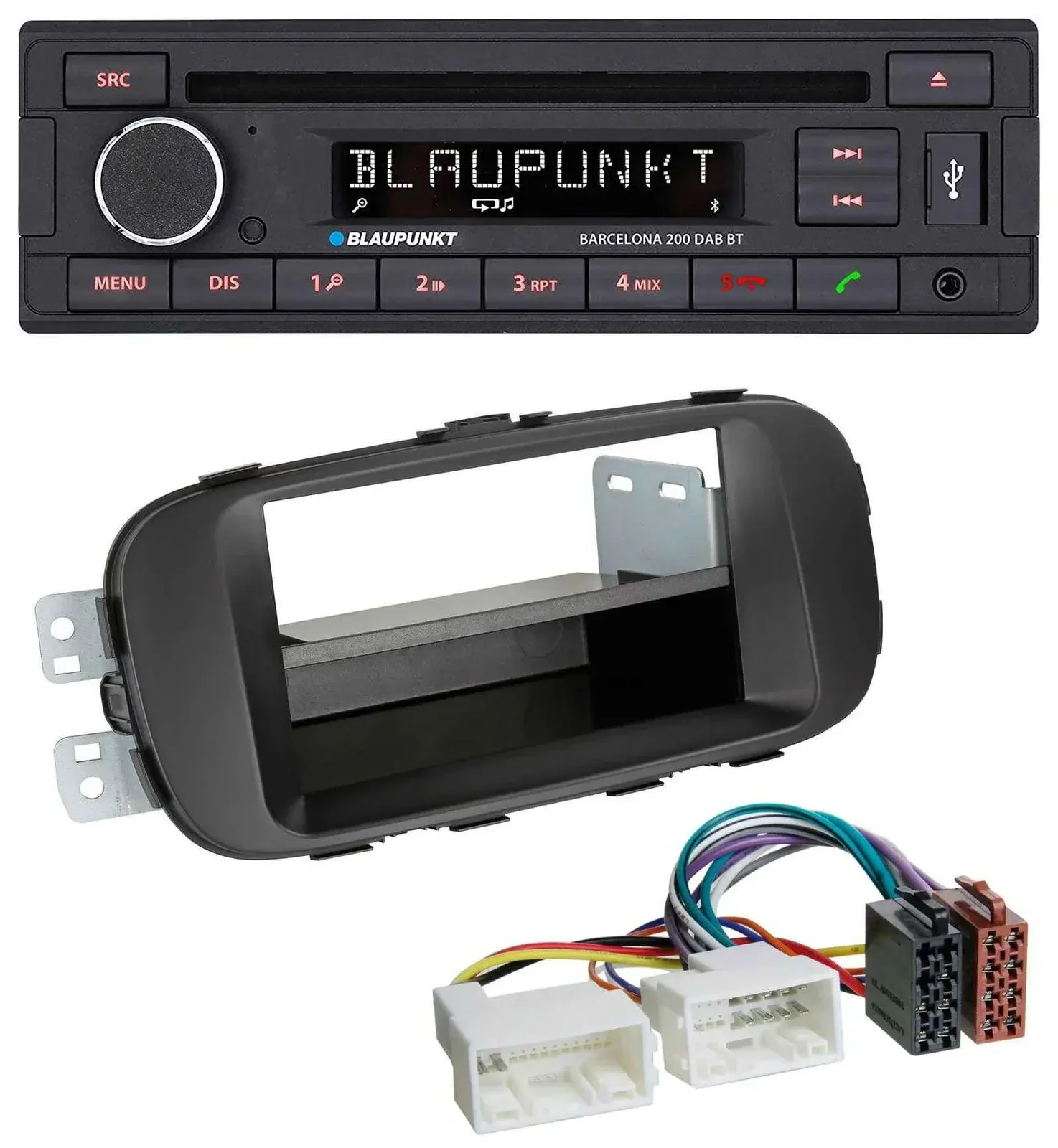Blaupunkt USB DAB CD Bluetooth MP3 Autoradio für Kia Soul (PS ab 2014) schwarz