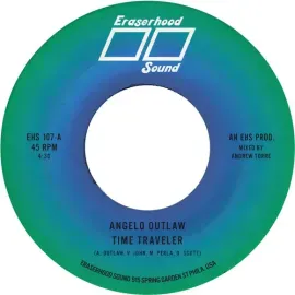 Виниловая пластинка Angelo Outlaw - Time Traveler - Clear [New 7" Vinyl] Colored Vinyl, Clear Vinyl