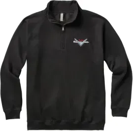 Fender® Custom Shop Half Zip Sweater, Black, Small - #9123013062