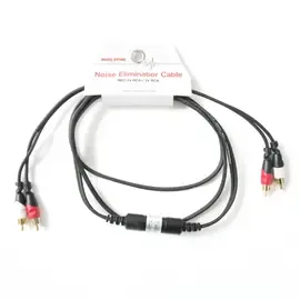 MUSIC STORE Noise Eliminator, 2m Audiokabel, Cinch/Cinch, Störgeräuschfrei, Verg