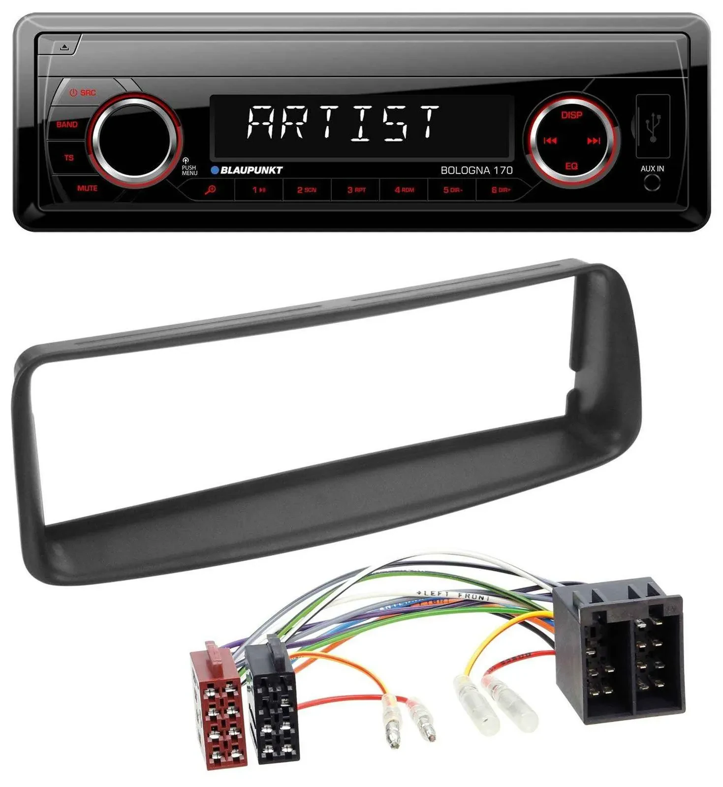 Blaupunkt SD USB 1DIN MP3 AUX Autoradio für Peugeot 206 (ab 1998)