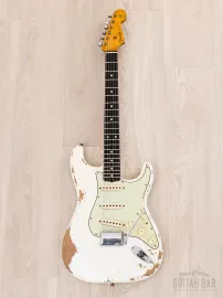 Электрогитара Fender Custom Shop 1960 Stratocaster SSS Heavy Relic Olympic White w/case USA 2020