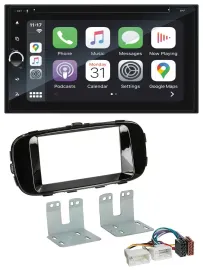 Blaupunkt 2DIN Bluetooth DAB USB DVD MP3 Autoradio für Kia Soul PS ab 14 piano-s