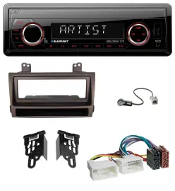 Blaupunkt SD USB 1DIN MP3 AUX Autoradio für Hyundai Sonata ab 09 dunkelbraun met