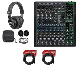 Mackie ProFX10v3 10-Channel Effects Mixer w/USB+Headphones+Cables ProFX10 v3
