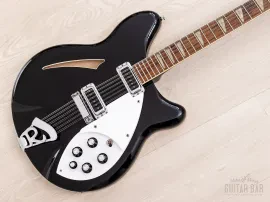 1990 Rickenbacker 360/12 Jetglo 12 String Electric Guitar Near-Mint, Case & Tags